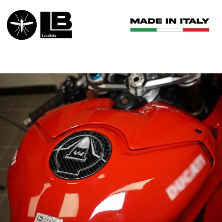 Adesivo 3D Tappo Serbatoio compatibile con moto Ducati Panigale V4 2018-2024
