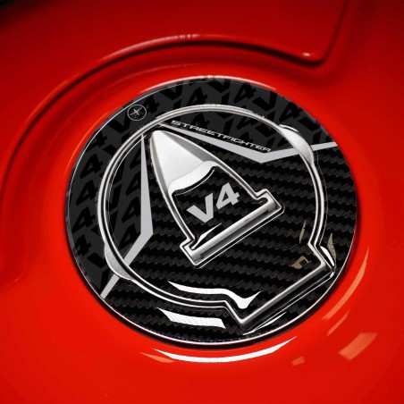 Adesivo 3D Tappo Serbatoio compatibile con moto Ducati Streetfighter V4 2020-25