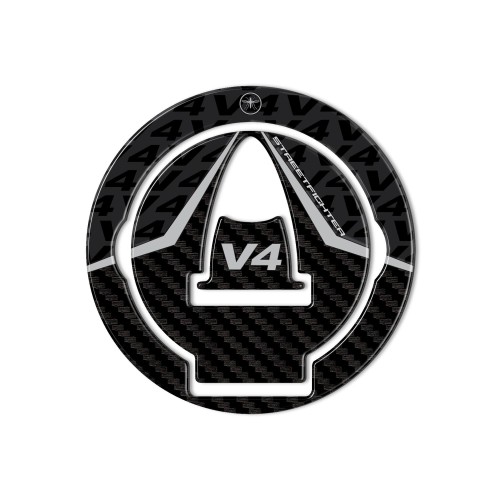 3D Tank Cap Sticker compatible with Ducati Streetfighter V4 bike 2020-25 2