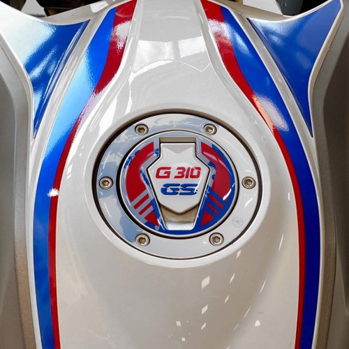 Adesivo 3D tappo serbatoio moto compatibile con BMW G 310 GS Sport 2017-2023