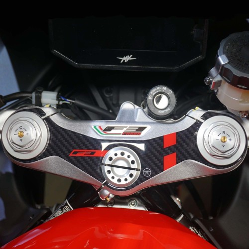 Sticker gel 3D Plaque de fourche compatible avec la moto Mv Agusta F3 2021