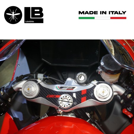 Adesivo gel 3D Piastra forcella sterzo compatibile con moto Mv Agusta F3 2021