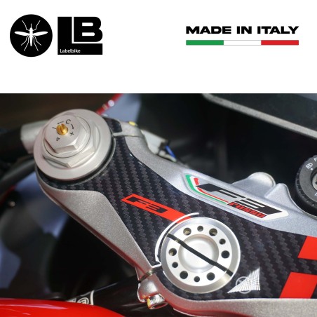 3D Gel Aufkleber Lenkgabelplatte kompatibel mit Mv Agusta F3 2021 Motorrad