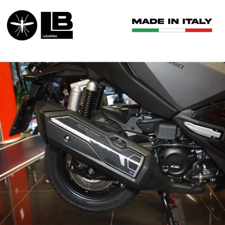 Adesivo gel 3D protezione Carter Marmitta compatibile con Honda ADV350 2022-2024