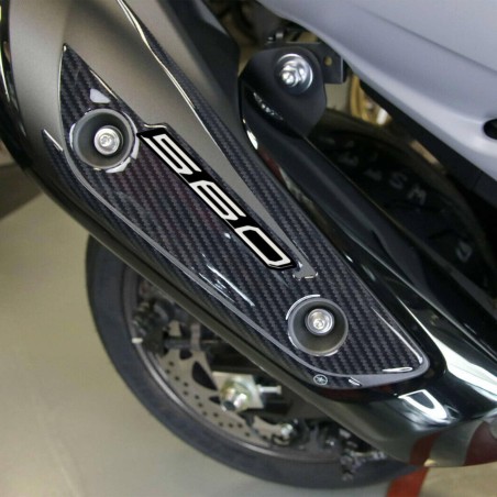 Adesivo gel 3D protezione carter marmitta compatibile Yamaha Tmax 560 2020-2025