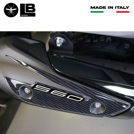 Adesivo gel 3D protezione carter marmitta compatibile Yamaha Tmax 560 2020-2025