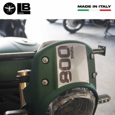 Adesivo gel 3D Protezione cupolino compatibile con Benelli Leoncino 800 Trail