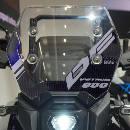 Selbstklebende Gel 3D Displayschutzfolie Motorrad kompatibel mit Suzuki V-Strom 800DE