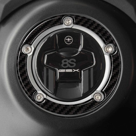 Gel adhésif 3D Protection du bouchon de réservoir moto compatible avec Suzuki GSX-8S