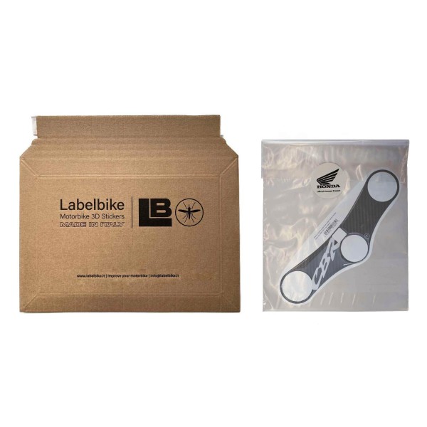 Adesivo Honda protezione piastra sterzo forcella moto CBR 900rr 2000-03 bianco