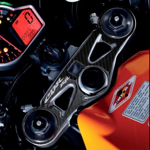 Adhesivo Honda placa de dirección protección horquilla moto Cbr1000rr 2008-16 blanco