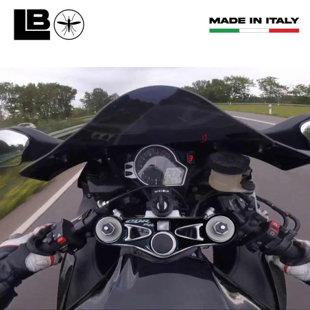 Adesivo Honda protezione piastra sterzo forcella moto Cbr1000rr 2008-16 bianco