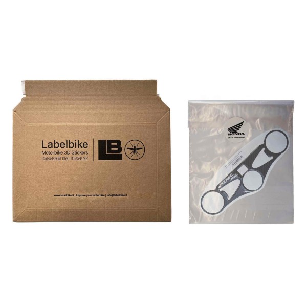 Adesivo Honda protezione piastra sterzo forcella moto Cbr1000rr 2008-16 bianco