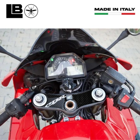 Adesivo Honda protezione piastra sterzo forcella moto cbr600rr 2005-2006 bianco