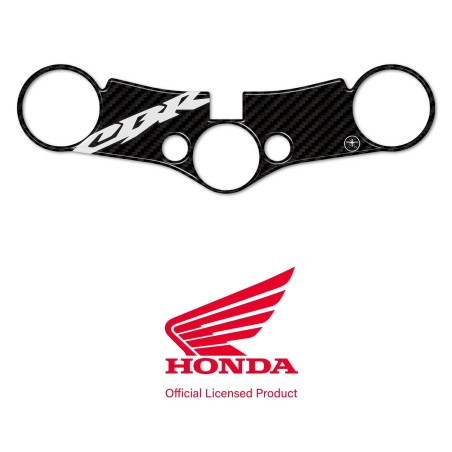 Adesivo Honda protezione piastra sterzo forcella moto cbr600rr 2007-25 bianco