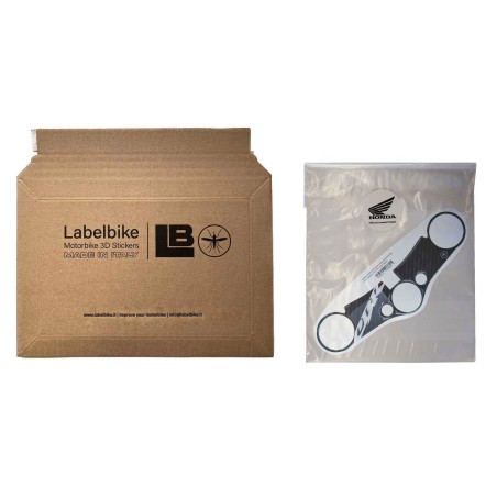 Adesivo Honda protezione piastra sterzo forcella moto cbr600rr 2007-25 bianco