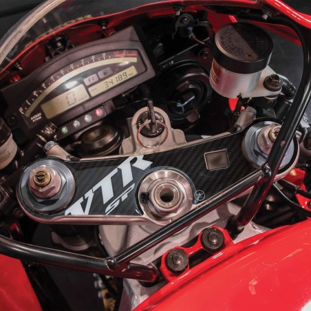 Honda Aufkleber Lenkblechschutz Motorradgabel VTR-SP1-SP2 weißes Logo