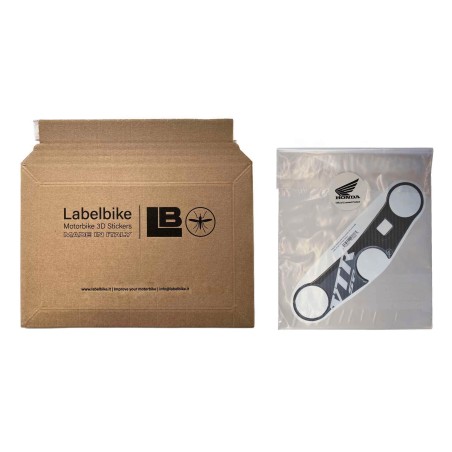 Honda sticker steering plate protection motorbike fork VTR-SP1-SP2 white logo