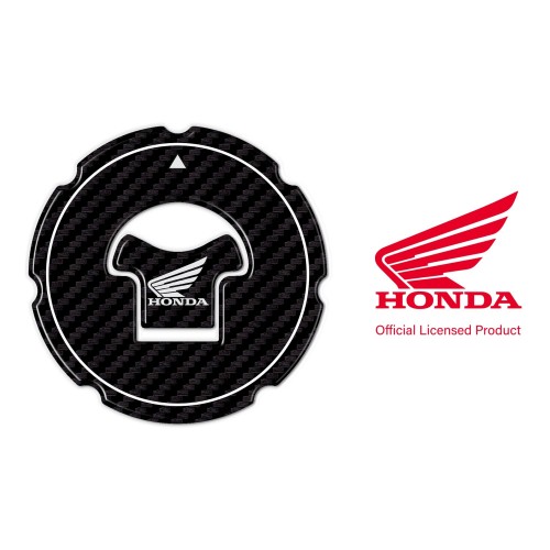 Honda sticker Motorcycle tank cap protection without holes - Honda Logo White 2
