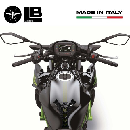 Adesivo in Gel 3D Protezione Paraserbatoio compatibile con Kawasaki Z650 2021-25
