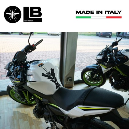Adesivo in Gel 3D Protezione Paraserbatoio compatibile con Kawasaki Z650 2021-25