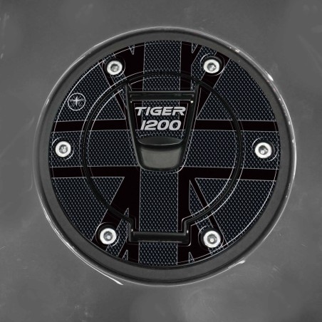 Autocollant 3D Bouchon de réservoir protection moto compatible avec Triumph Tiger 1200