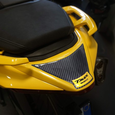 Pegatina 3D de resina de protección de cola compatible con Yamaha Tmax 2022-2025