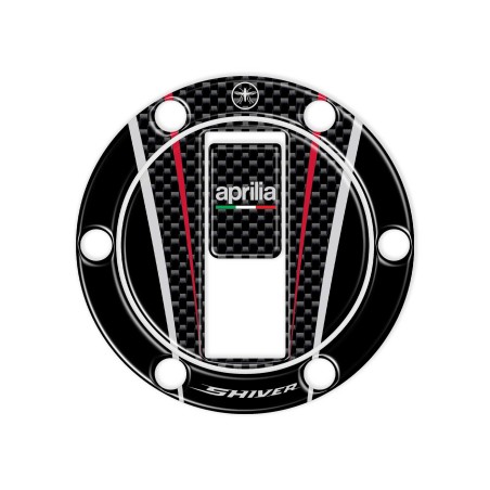 Pegatina de resina 3D protección tapa depósito moto Aprilia Shiver compatible