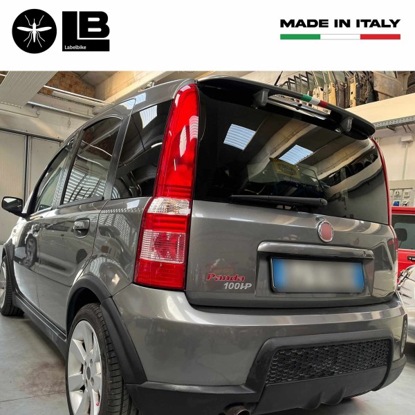 Adesivo in resina gel 3D scritta Panda 100 hp emblema auto compatibile con Fiat