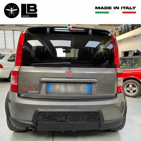 Pegatina de gel de resina 3D escrito Panda 100 CV emblema del coche compatible con Fiat