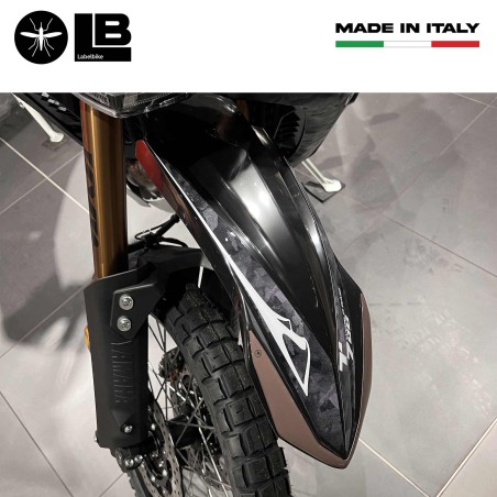 Adhesivo guardabarros alto compatible con Yamaha Tenere 700 World Raid - Negro