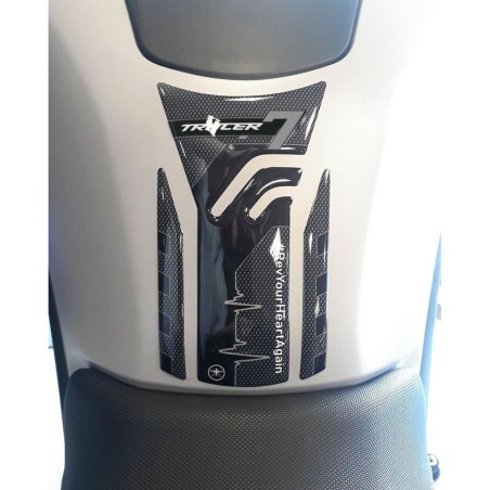 Autocollant 3D en résine gel pour réservoir de moto compatible avec Yamaha Tracer 7 2021-2024
