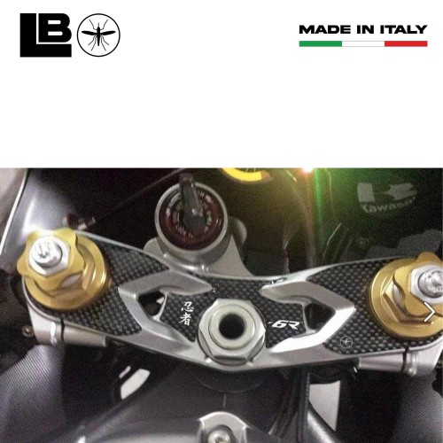 Adesivo Piastra Forcella Resina 3D compatibile Per Moto Kawasaki Zx-6r 2005-06 2