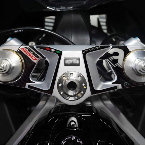 Adesivo Piastra Forcella Sterzo compatibile con Aprilia RS 660 Extrema 2023-25