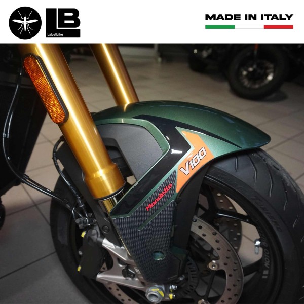 Autocollant de protection de garde-boue compatible avec Moto Guzzi V100 Mandello 2022-2025