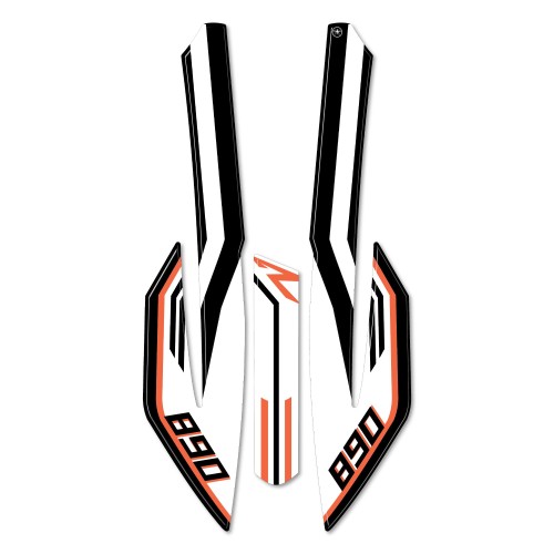 Autocollant de protection de garde-boue moto compatible avec KTM 890 Adventure R 2021-23 2