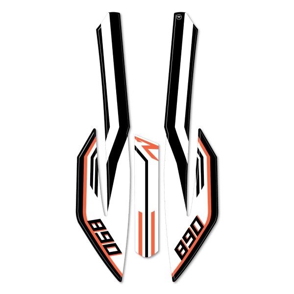 Adesivo Protezione Parafango moto compatibile con KTM 890 Adventure R 2021-23