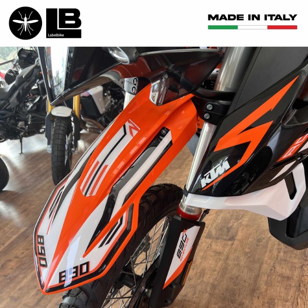 Motorrad Kotflügel Schutzaufkleber kompatibel mit KTM 890 Adventure R 2021-23