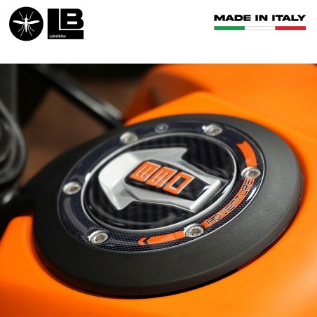 Pegatina de protección de gorra de moto 3D de resina de gel compatible con KTM 890 Adventure