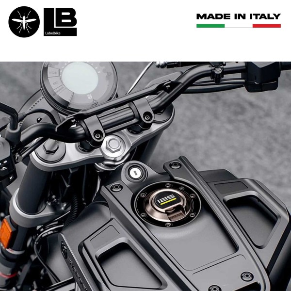 Adesivo resina 3D tappo serbatoio moto compatibile con Husqvarna Svartpilen 125