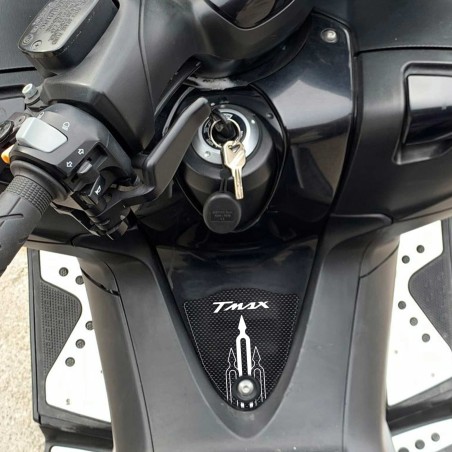 Adhesive resin gel 3D footpeg area protection compatible with T-Max 2008-2011