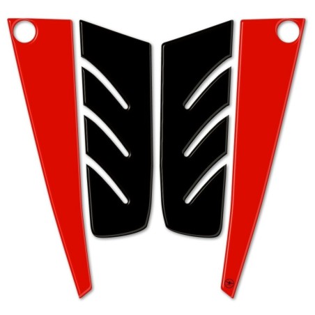 Kunstharz 3D ADHESIVE FRONT PEDESTAL TMAX 530 Aufkleber für YAMAHA T max 2012-16