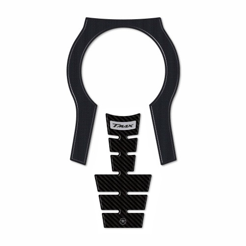Adesivo resinato 3D Protezione Borchia Tunnel compatibile con Yamaha Tmax 2022-5 2