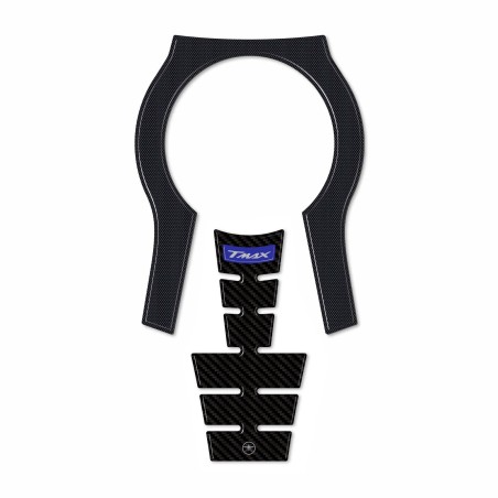 Adesivo resinato 3D Protezione Borchia Tunnel compatibile con Yamaha Tmax 2022-5