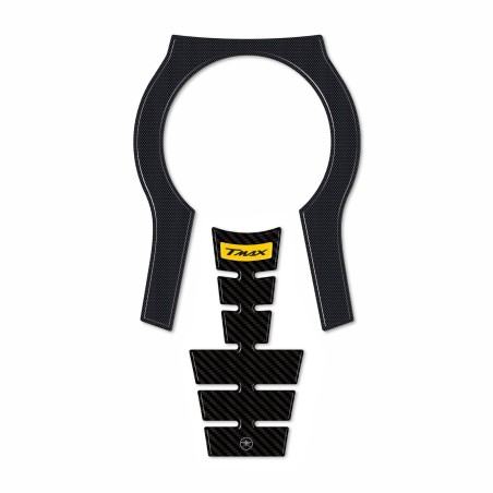 Adesivo resinato 3D Protezione Borchia Tunnel compatibile con Yamaha Tmax 2022-5