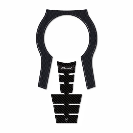 Adesivo resinato 3D Protezione Borchia Tunnel compatibile con Yamaha Tmax 2022-5