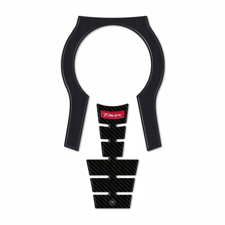 Adesivo resinato 3D Protezione Borchia Tunnel compatibile con Yamaha Tmax 2022-5