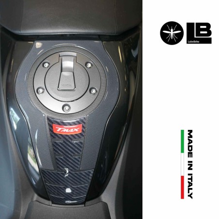 Adesivo resinato 3D Protezione Borchia Tunnel compatibile con Yamaha Tmax 2022-5