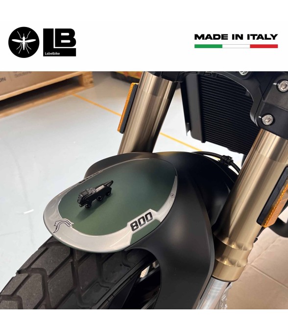 Adesivo resinato 3D Protezione parafango compatibile con Benelli Leoncino 800