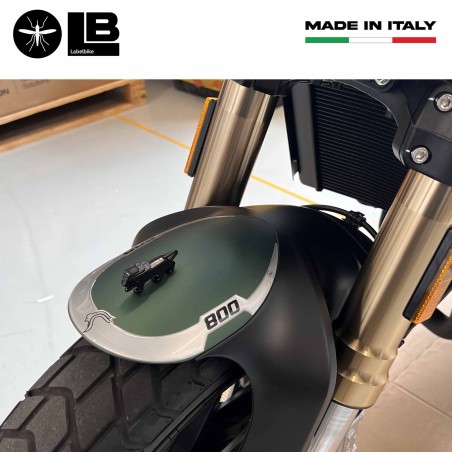 Autocollant de protection de garde-boue 3D en résine compatible avec Benelli Leoncino 800